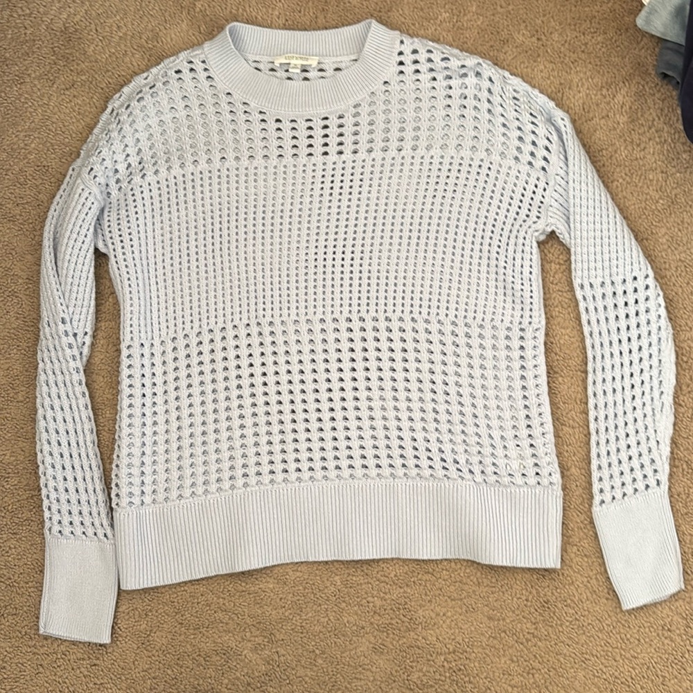 HAVEN POWDER BLUE SWEATER SZ M NWOT